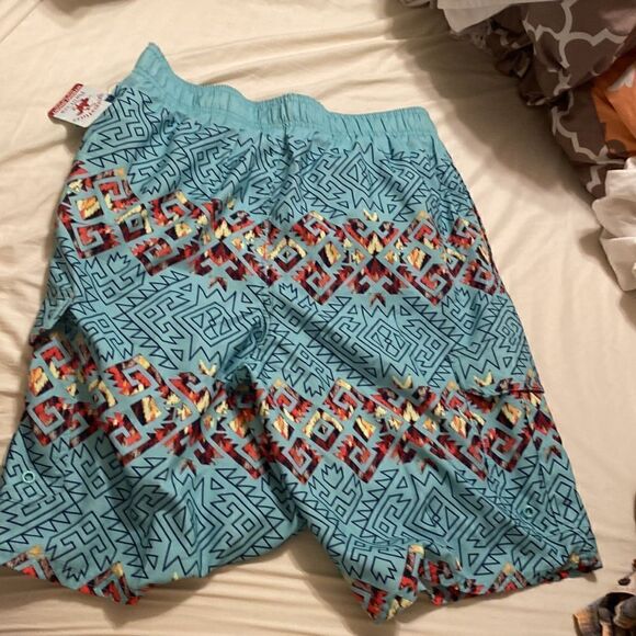 NWT BEVERLY HILLS POLO CLUB Blue Hybrid Bathing Suit Medium - Picture 2 of 6